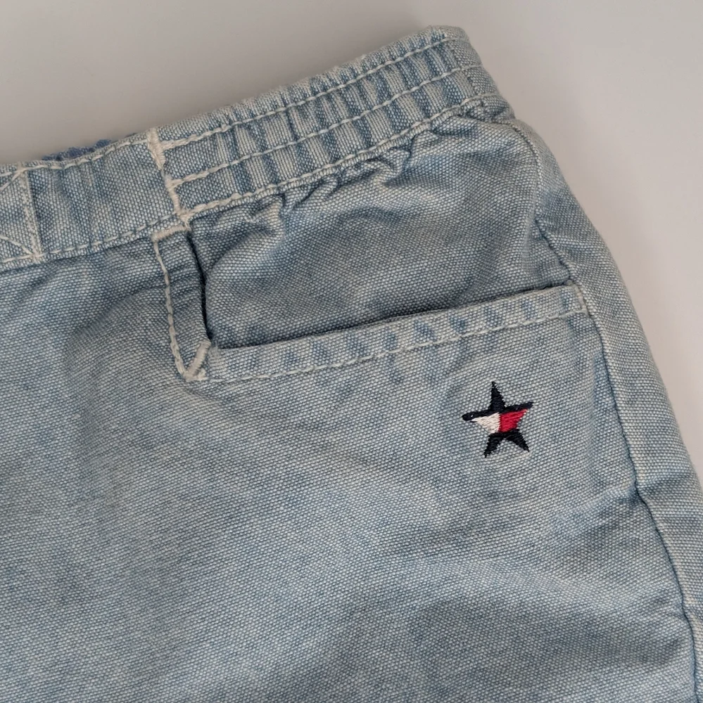 Vintage Tommy Hilfiger Baby Ruffle Denim Shorts | Size 6–12 Months Y2K